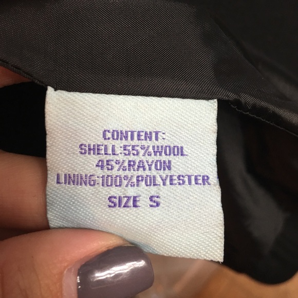 Black Wool Peacoat - Picture 5 of 5